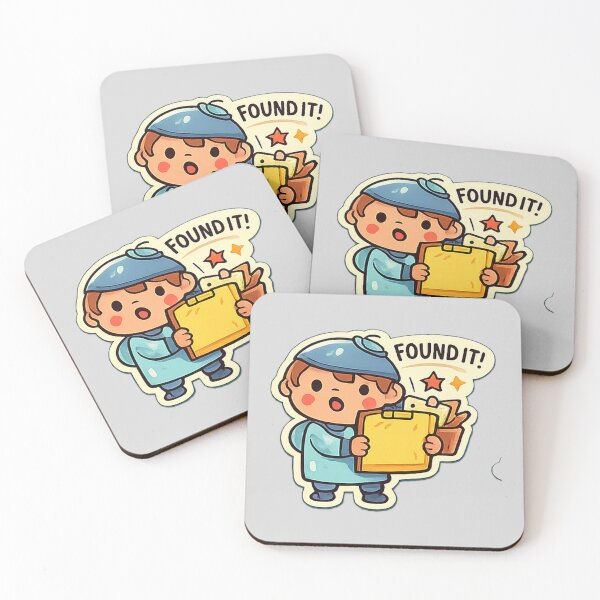 Item preview, Found It Cute Checklist Character Office Humor Design designed and sold by Nawi32.