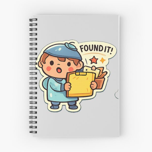 Item preview, Found It Cute Checklist Character Office Humor Design designed and sold by Nawi32.