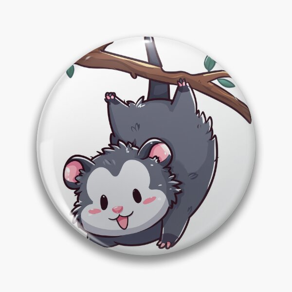 Item preview, Possum Hanging Upside Down Cute Kawaii designed and sold by StickerMan17.