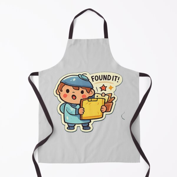 Item preview, Found It Cute Checklist Character Office Humor Design designed and sold by Nawi32.