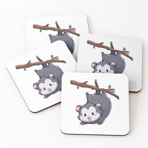 Item preview, Possum Hanging Upside Down Cute Kawaii designed and sold by StickerMan17.