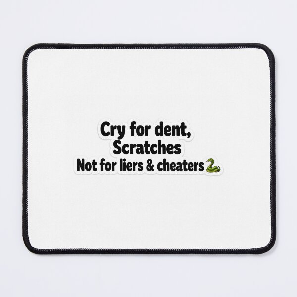 Item preview, Cry for Dents Scratches Not for Liars & Cheaters Snake Sticker | Funny Car Quote | Bold Typography designed and sold by Doodlynx.