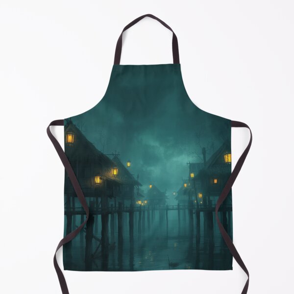Item preview, Misty Marsh Village on Stilts designed and sold by StudioForge.