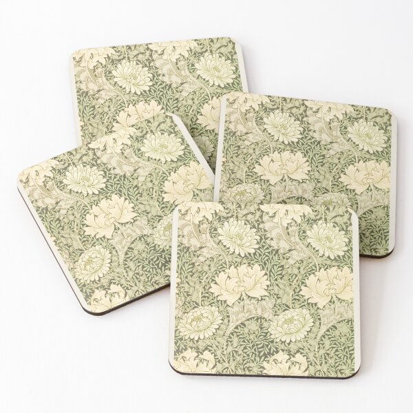Item preview, William Morris Vintage Chrysanthemum Floral Pattern designed and sold by FaizArtShop.