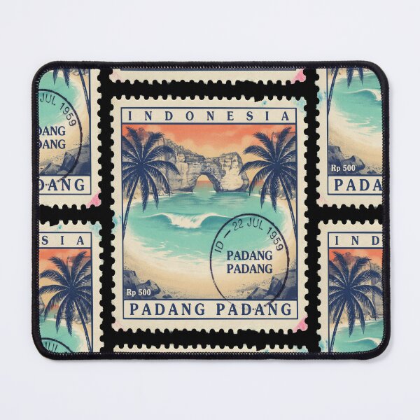 Item preview, Padang Padang Bali Cliff Gate Surf Stamp Sticker designed and sold by stickercuffs.