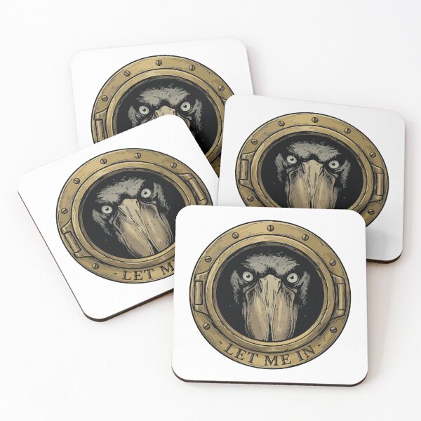 Item preview, Gothic Shoebill Stork Let Me In Porthole Art designed and sold by Arc2020.