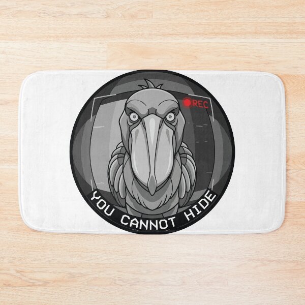 Item preview, You Cannot Hide Shoebill Stork CCTV Camera Meme designed and sold by Arc2020.