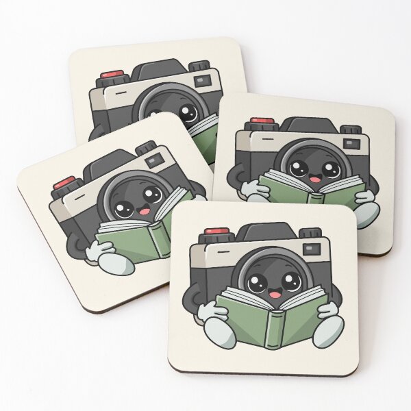 Item preview, Cute Camera Mascot Reading a Book – Kawaii Book Lover designed and sold by RaunakDutta.