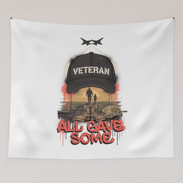 Item preview, All Gave Some Some Gave All Soldier Father Son Military Tribute v13 designed and sold by DarylWelsh2024.