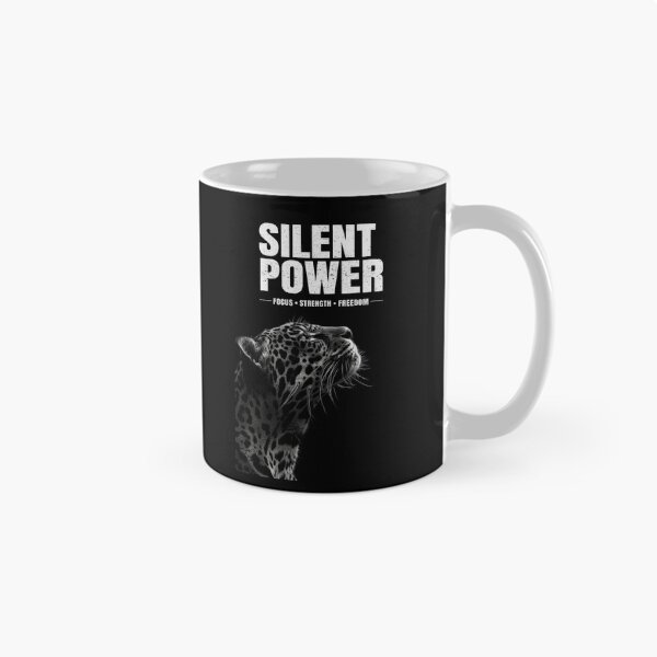 Item preview, Silent Power Leopard – Motivational Wildlife Design designed and sold by NicolasMar.