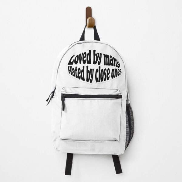 Item preview, Loved by Many Hated by Close Ones Sticker | Fisheye Typography | Bold Attitude Quote designed and sold by Doodlynx.