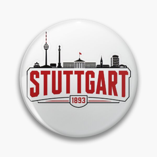 Item preview, Stuttgart skyline design designed and sold by Überklebs.