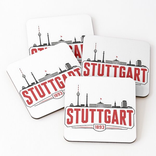 Item preview, Stuttgart skyline design designed and sold by Überklebs.