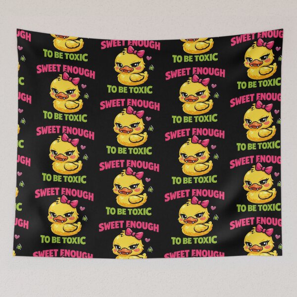 Item preview, Sweet Enough To Be Toxic Cute Funny Duck designed and sold by TeeTimeTreasure.