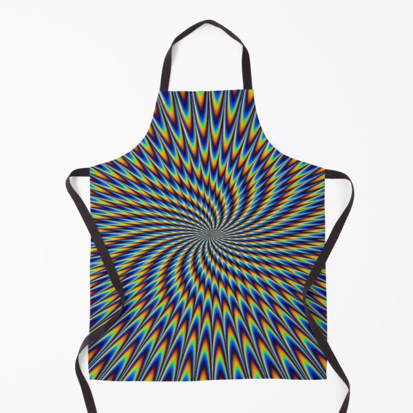 Item preview, The Vertigo of Infinite Colors: Psychedelic Optical Illusion - Blue and Orange Radial Tunnel designed and sold by RAYBIL.