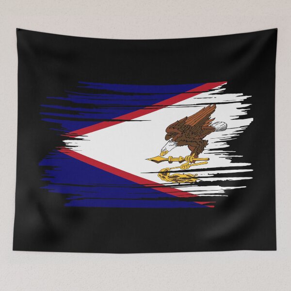 Artikelvorschau, Beschädigte Flagge von Amerikanisch-Samoa (AS) entworfen und verkauft von shitpostee.