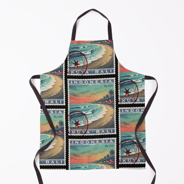 Item preview, Kuta Bali Long Beach Surf Coast Stamp Sticker designed and sold by stickercuffs.