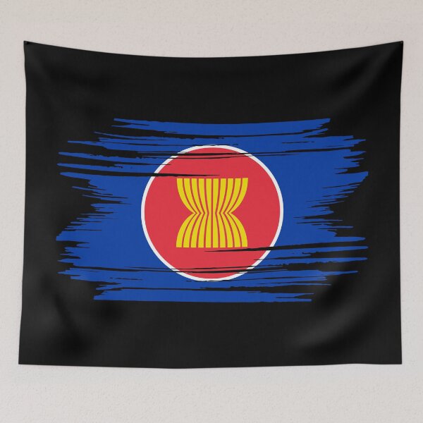 Item preview, Distressed Association Of Southeast Asian Nations Flag ASEAN designed and sold by shitpostee.