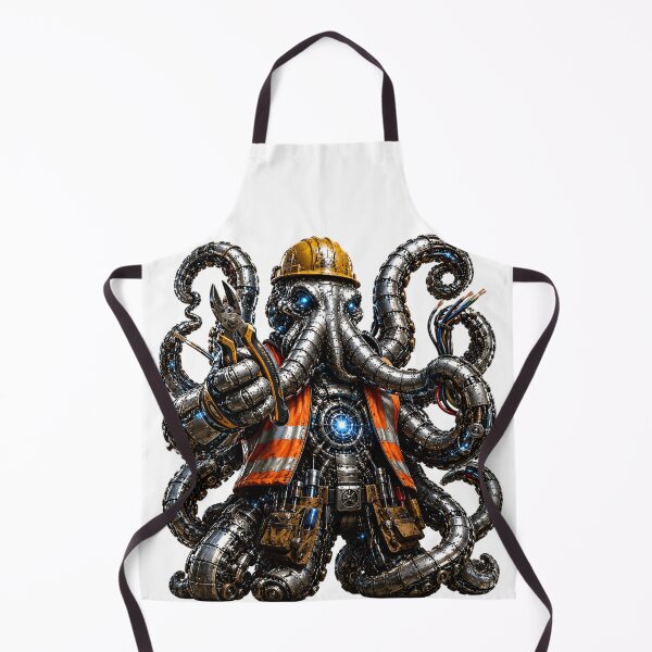 Item preview, Steel Octopus Industrial Electrician | Mechanical Robot Worker | Steelcoat Studio designed and sold by SteelCoat Studio.