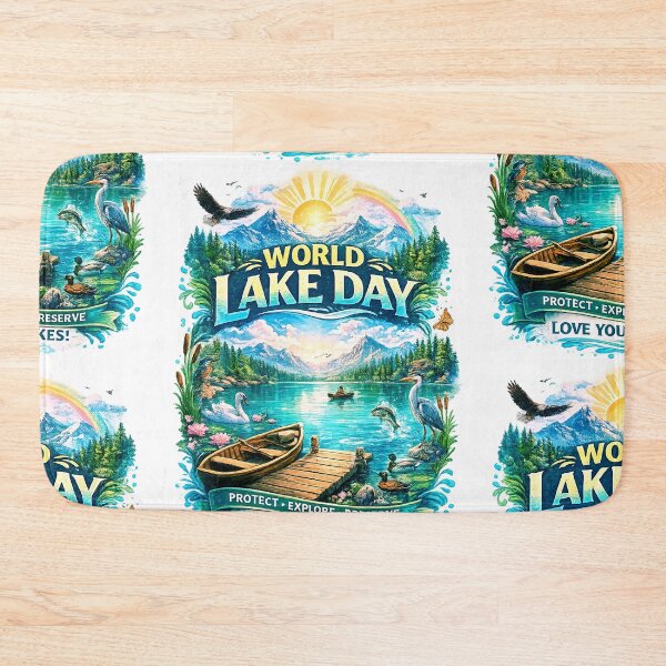 Item preview, World Lake Day  | Protect • Explore • Preserve | Love Your Lakes Nature T-Shirt designed and sold by GooniSL.