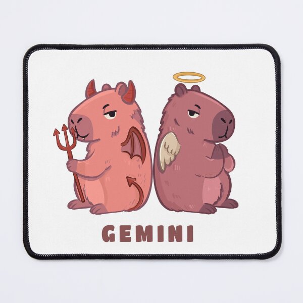 Item preview, Cute Gemini Capybara Zodiac | Kawaii Astrology Animal designed and sold by Iqrapixels.