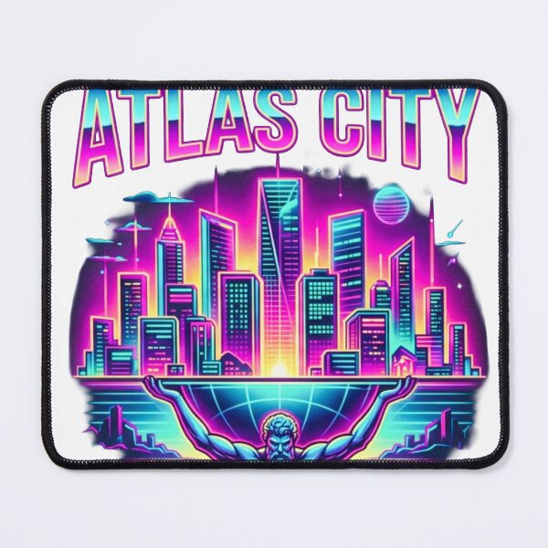 Item preview, The Celestial Synthwave (Atlas City) designed and sold by DecibelDecor034.