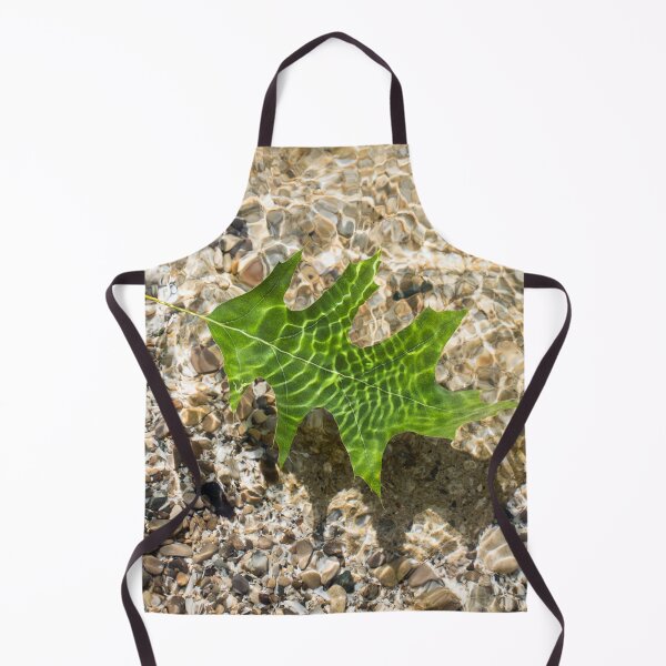 Item preview, Kelly Green Oak Leaf Afloat in Clear Water designed and sold by Georgia Mizuleva.