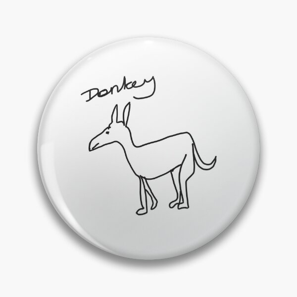 Item preview, Badly Drawn Donkey | Funny Terrible Animal Drawing | Quirky Childlike Art for Adults designed and sold by OhUTees.