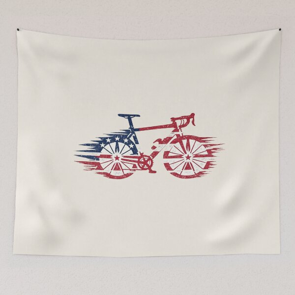 Item preview, Patriotic Cycling Gift USA Bicycle Art designed and sold by Corvoria.