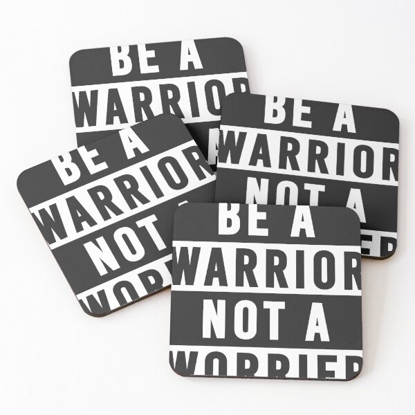 Item preview, Be A Warrior Not A Worrier | Motivational Typography Quote designed and sold by T-shirts for hot people .