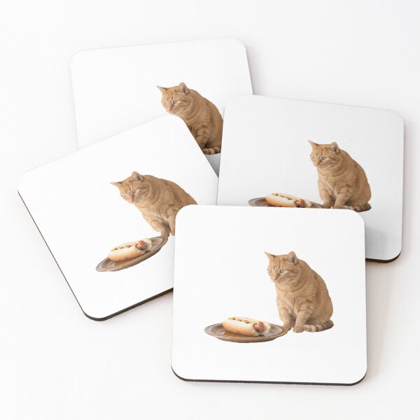 Item preview, Cat hotdog food meme memes funny cute kawaii  designed and sold by CheeseBlueprint.