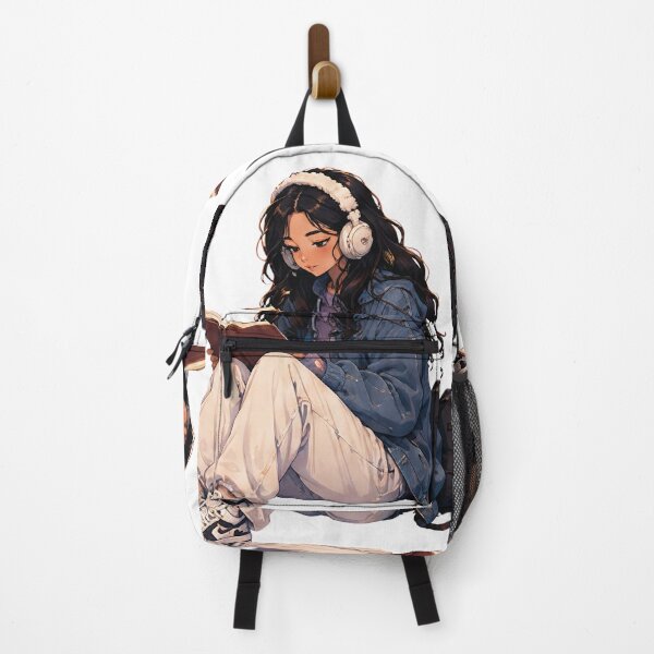 Item preview, The Girl Book Lover - Reading Cartoon Characters designed and sold by Ordinary Life Works.