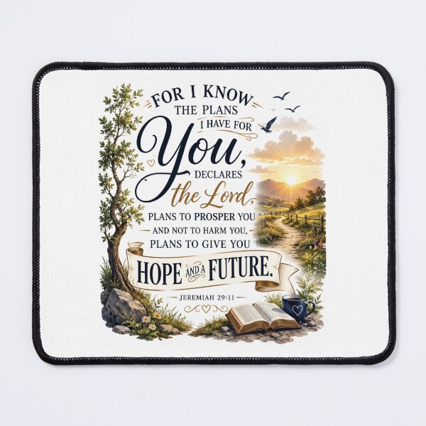 Item preview, Jeremiah 29:11 Bible Verse Christian Wall Art – God’s Plans, Hope and Future Inspirational Scripture Design designed and sold by Fabrifrank.