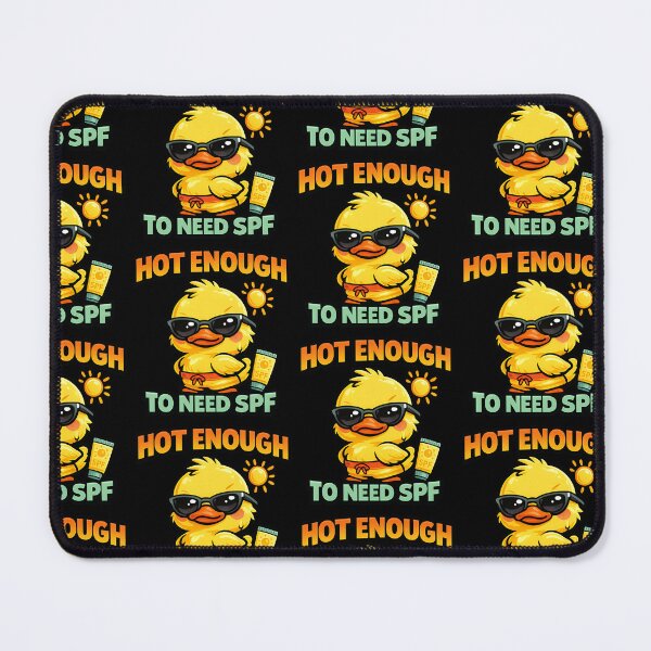 Item preview, Hot Enough To Need SPF Funny Summer Duck designed and sold by TeeTimeTreasure.