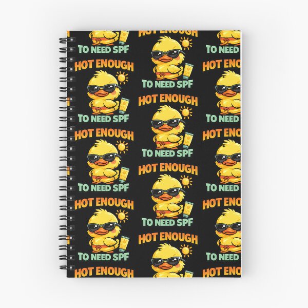 Item preview, Hot Enough To Need SPF Funny Summer Duck designed and sold by TeeTimeTreasure.
