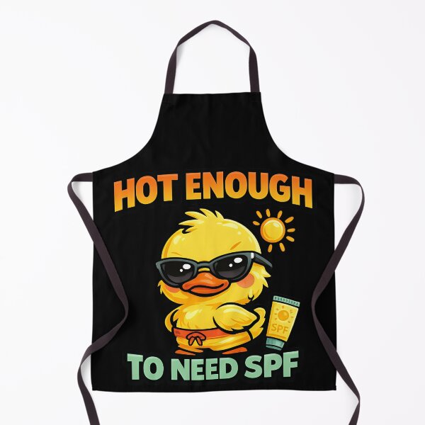 Item preview, Hot Enough To Need SPF Funny Summer Duck designed and sold by TeeTimeTreasure.