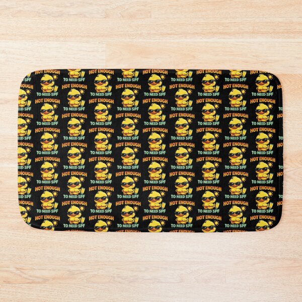 Item preview, Hot Enough To Need SPF Funny Summer Duck designed and sold by TeeTimeTreasure.