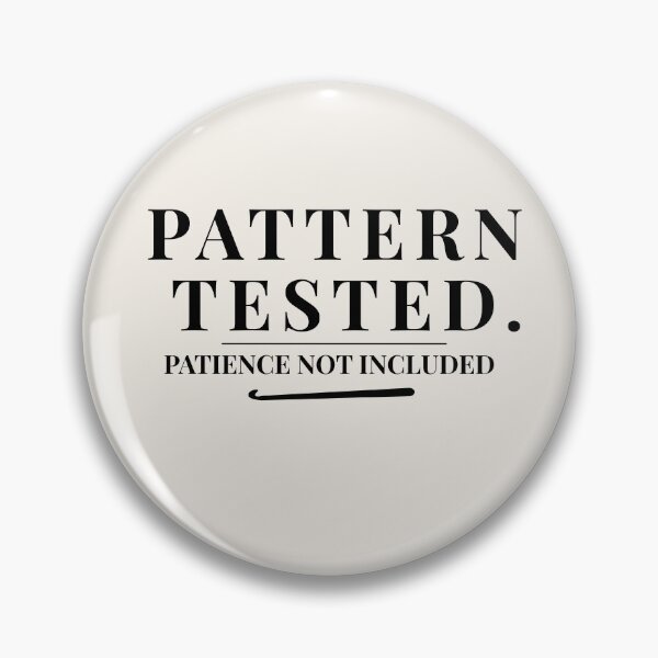 Item preview, Pattern Tested. Patience Not Included – Funny Crochet Quote designed and sold by SipAndStitchCo.