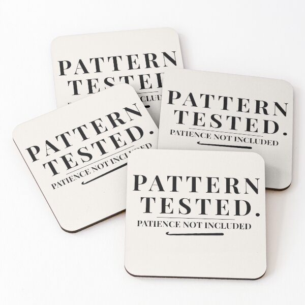 Item preview, Pattern Tested. Patience Not Included – Funny Crochet Quote designed and sold by SipAndStitchCo.