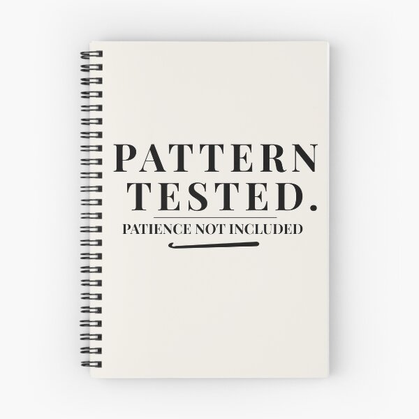 Item preview, Pattern Tested. Patience Not Included – Funny Crochet Quote designed and sold by SipAndStitchCo.