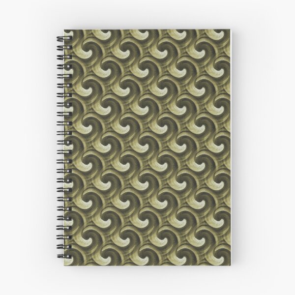 Item preview, Retro Circle Swirl Wave in Two Tone Olive Green designed and sold by Artistestella.