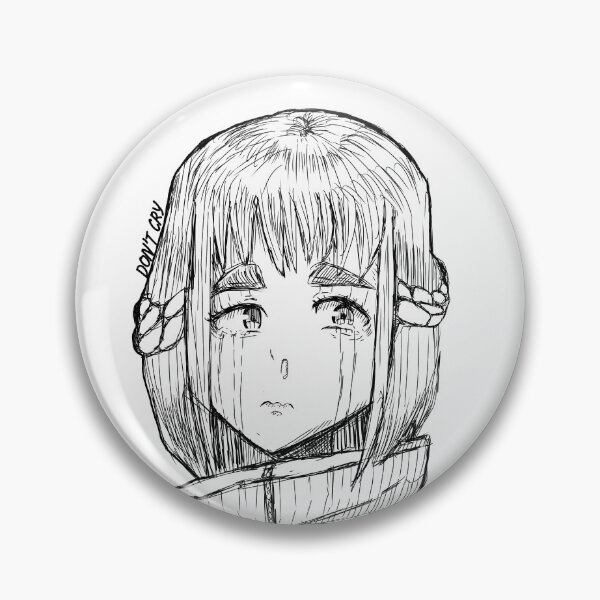 Item preview, Don't Cry - Sad Anime Line Art designed and sold by poketvengers.