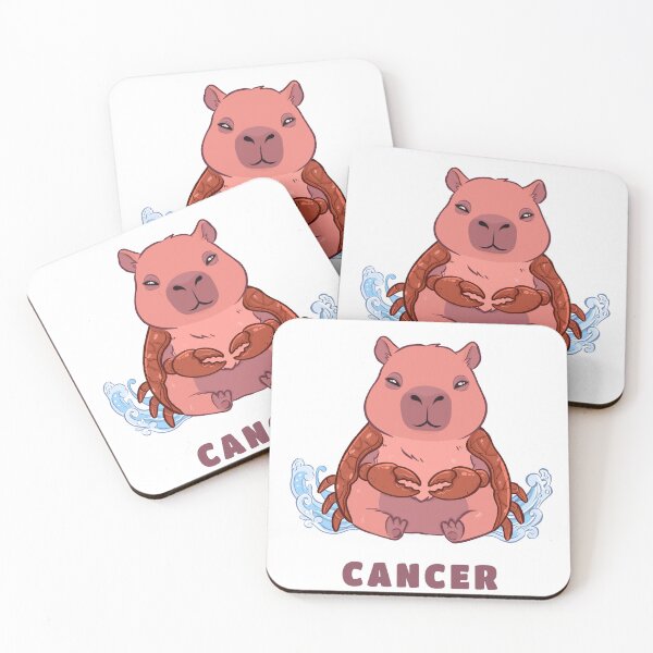 Item preview, Cute Cancer Capybara Zodiac | Kawaii Astrology Animal designed and sold by Iqrapixels.