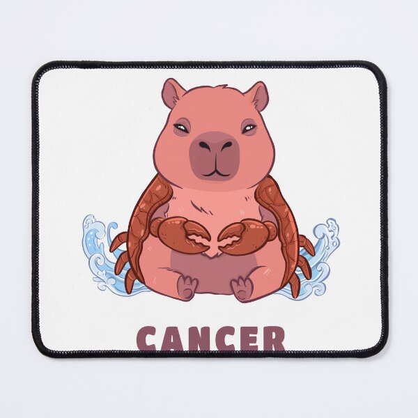 Item preview, Cute Cancer Capybara Zodiac | Kawaii Astrology Animal designed and sold by Iqrapixels.