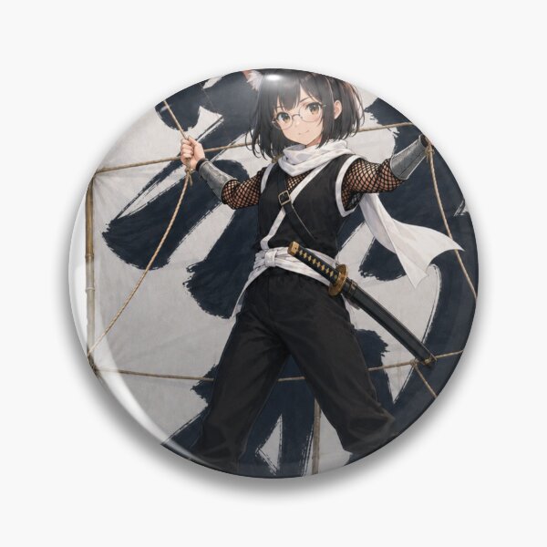 Item preview, Cat Girl Ninja Flying on Giant Kite - Shirokage Style designed and sold by Komatoya.