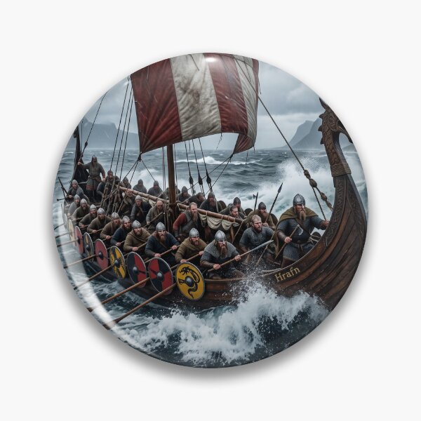 Item preview, Vikings crossing the violent sea designed and sold by NiceArtsPlace.
