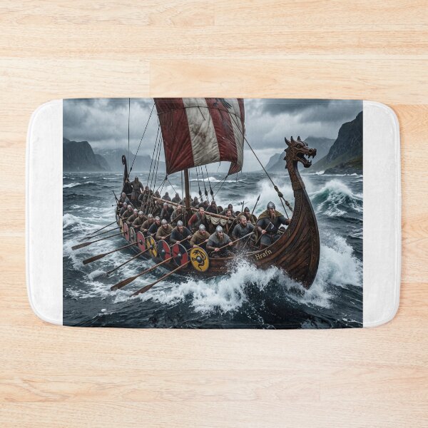 Item preview, Vikings crossing the violent sea designed and sold by NiceArtsPlace.