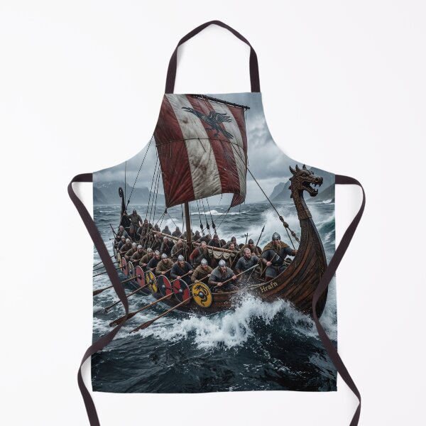 Item preview, Vikings crossing the violent sea designed and sold by NiceArtsPlace.