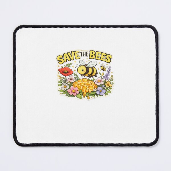 Item preview, Save the Bees | Cute Bumble Bee & Wildflowers | Nature Lover Sticker & T-Shirt designed and sold by shesam-Designs.