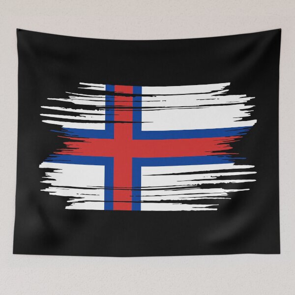 Item preview, Distressed Faroe Islands Flag FO designed and sold by shitpostee.